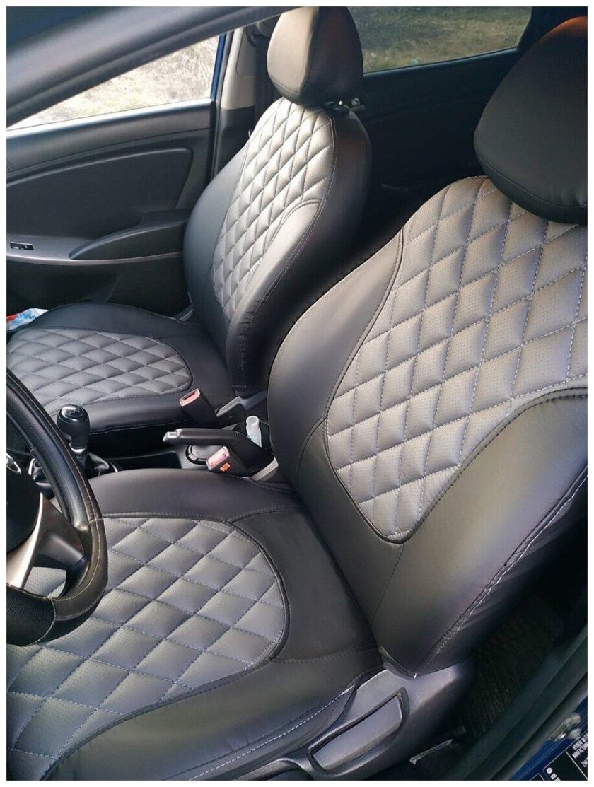 Чехлы сидений Солярис 2011 хэтчбек