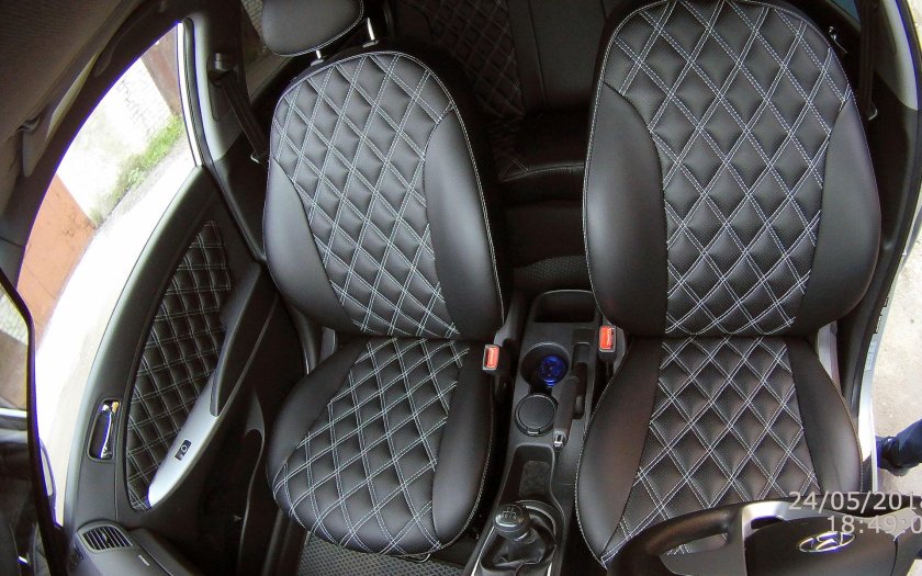 Кожаный салон Солярис 2020