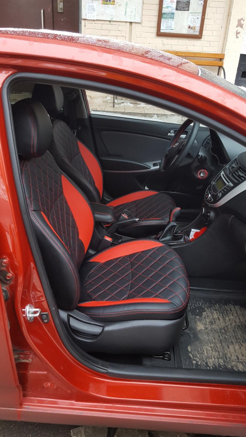 Каркасные чехлы для Хендай Солярис 2012