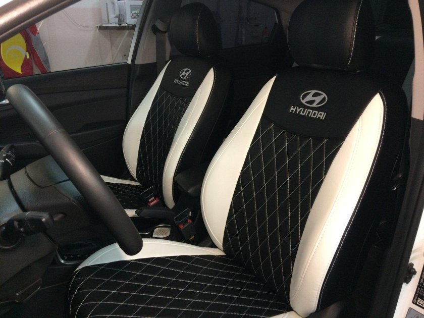 Авточехлы Солярис 2 черные