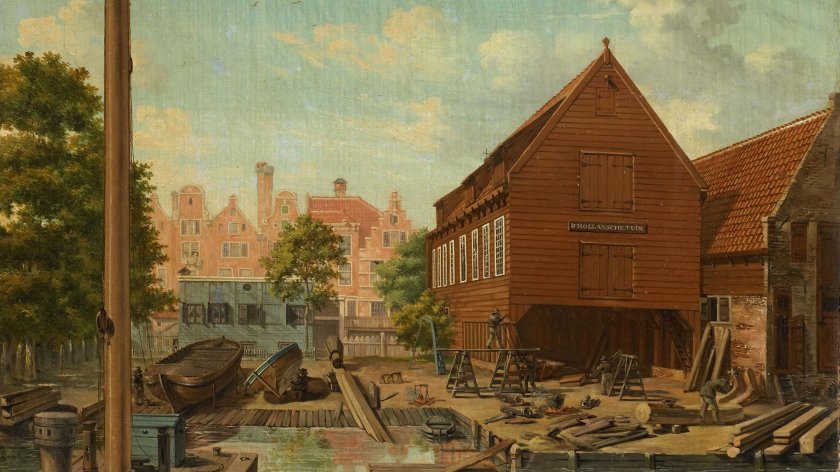 Корабельная верфь Голландия 17 век
