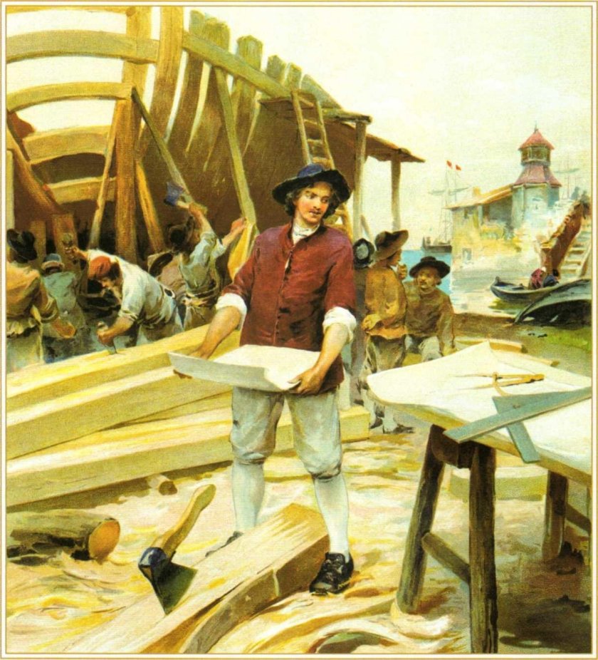Петр 1 плотник в Голландии