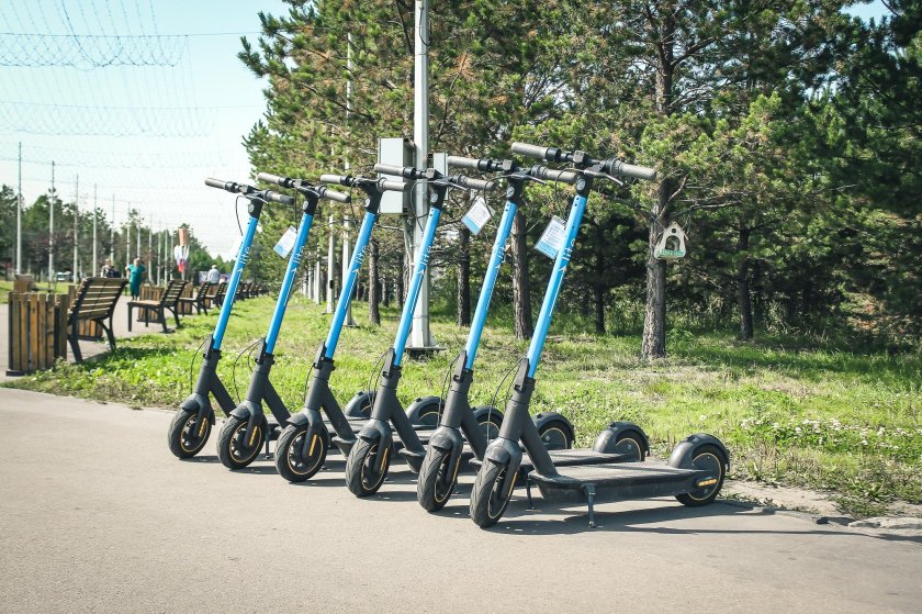 Кикшеринг электросамокатов юрент