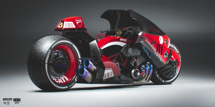 Cyberpunk 2077 мотоцикл Акира