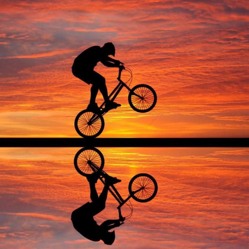 Катание на велосипеде