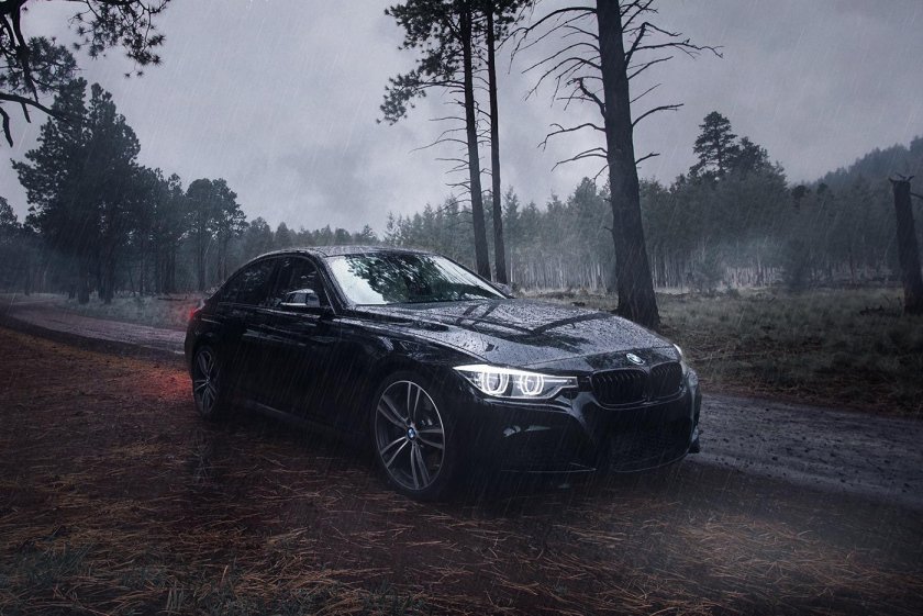 BMW f30 черная