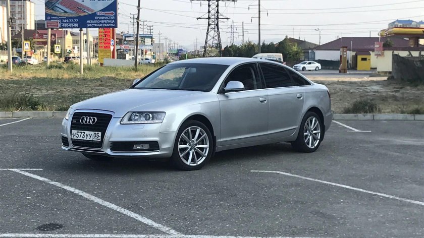 Ауди а6 с6 серебристая