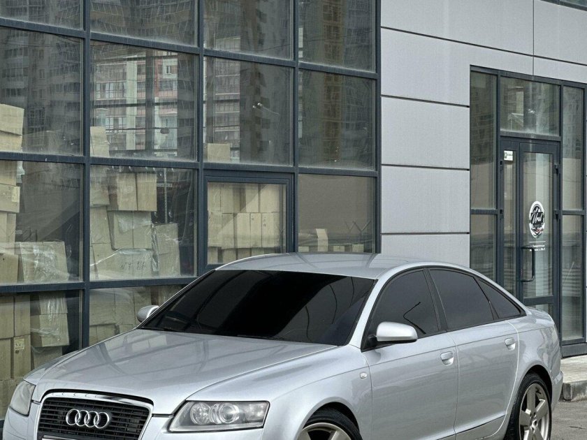 Ауди а6 с6 серебристая