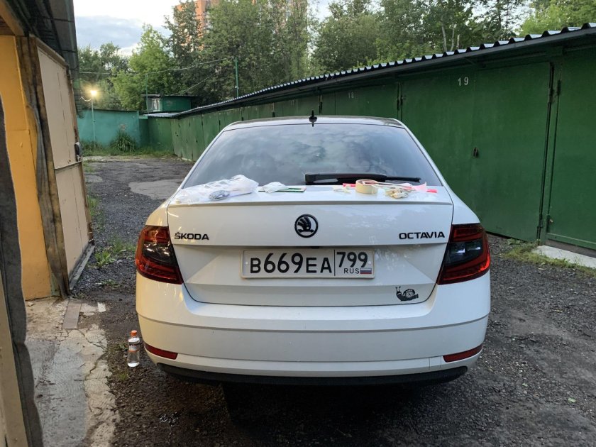 Октавия а5 шильдик белый
