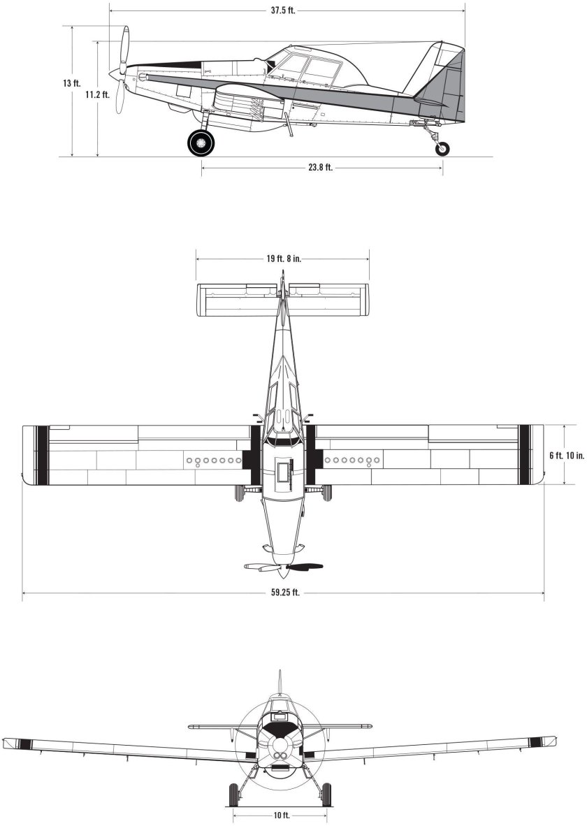 Air tractor at-802 чертеж