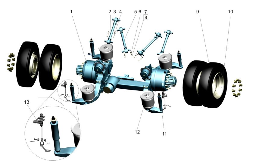 Задний мост троллейбуса ЗИУ 682