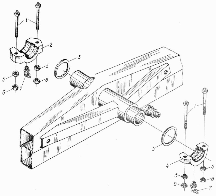 Гидроцилиндр на мост управляемых колес Уэс-7-0109200