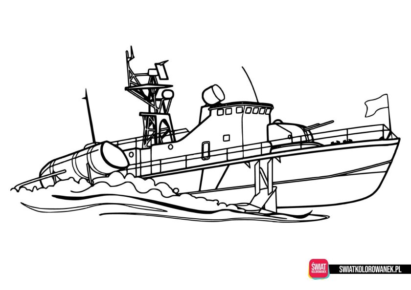 Военные корабли. Раскраска