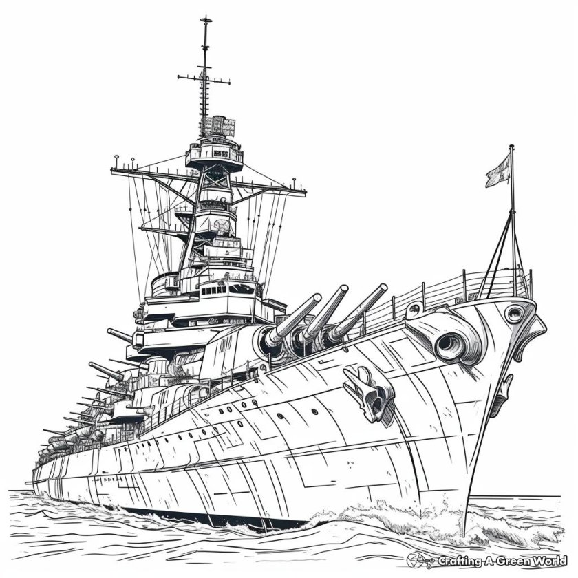 Раскраска военные корабли