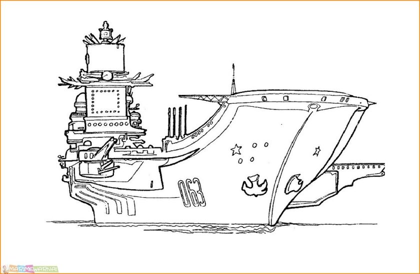 Авианосец Адмирал Кузнецов раскраска