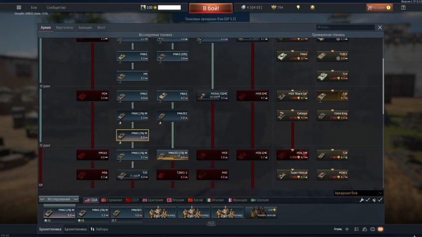 Ветка танков вар Тандер 2022