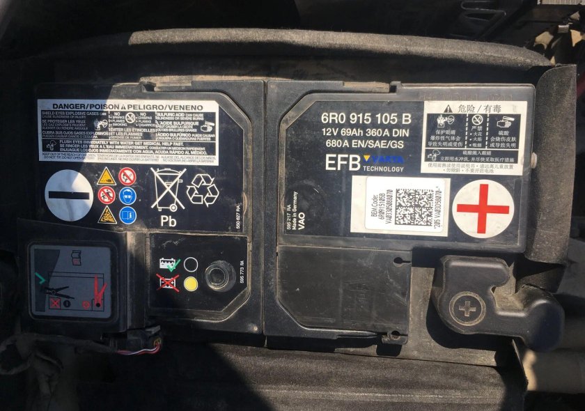 Фольксваген гольф 7 аккумулятор