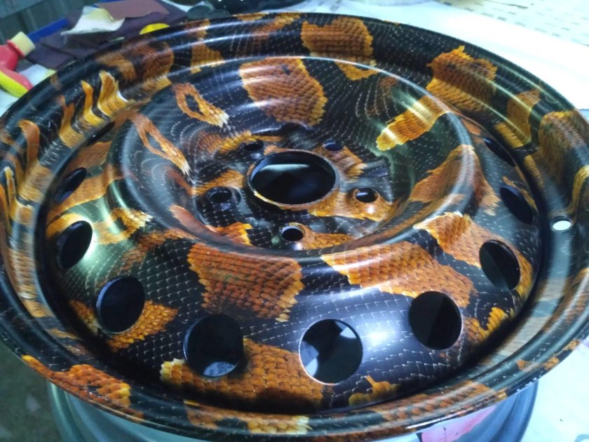 Аквапринт хром пленка