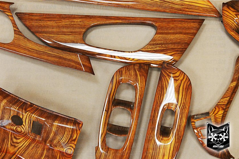 Аквапринт карельская береза