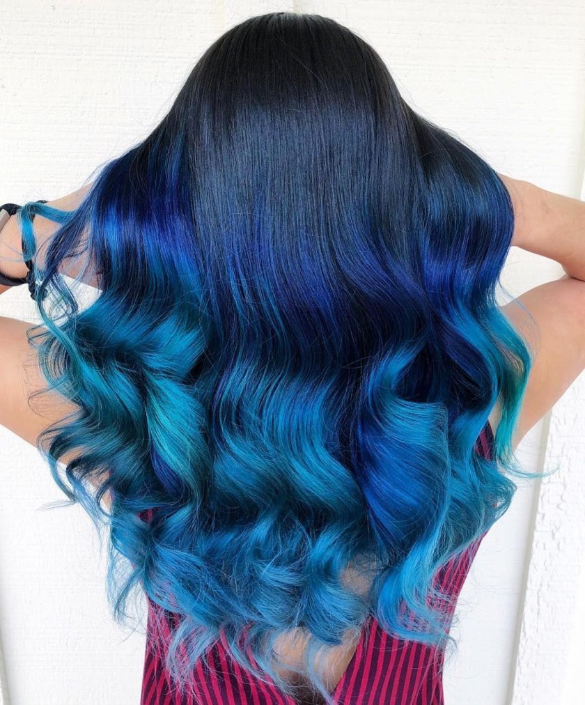 Блу Аква цвет волос