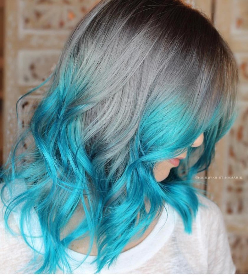 Блу Аква цвет волос