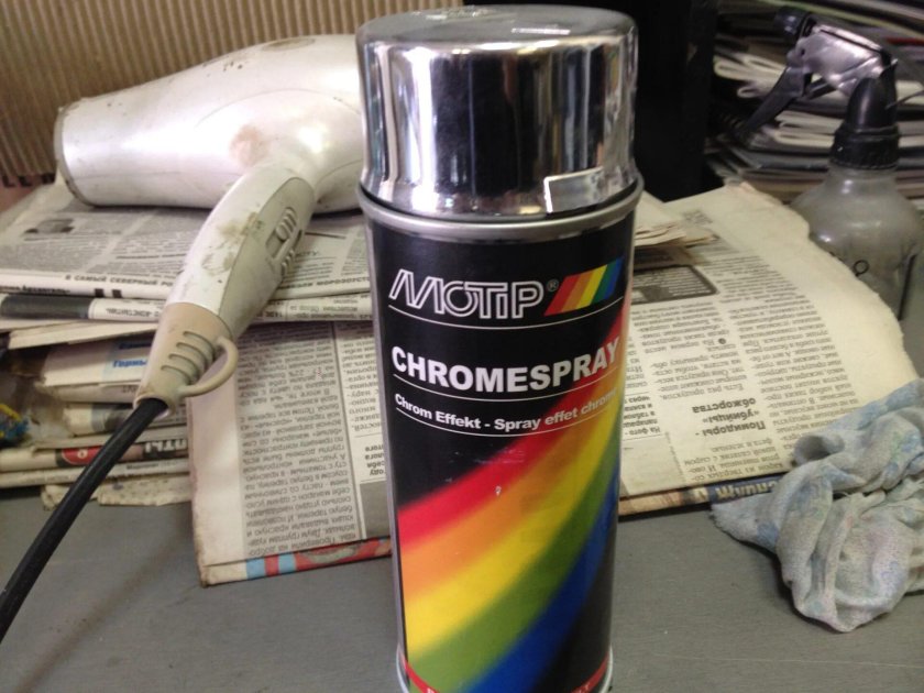 Краска хром в баллончиках