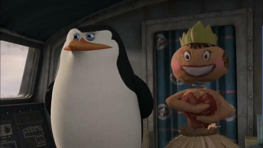 Пингвины из Мадагаскара Шкипер с куклой