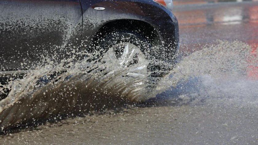 Аквапланирование автомобиля