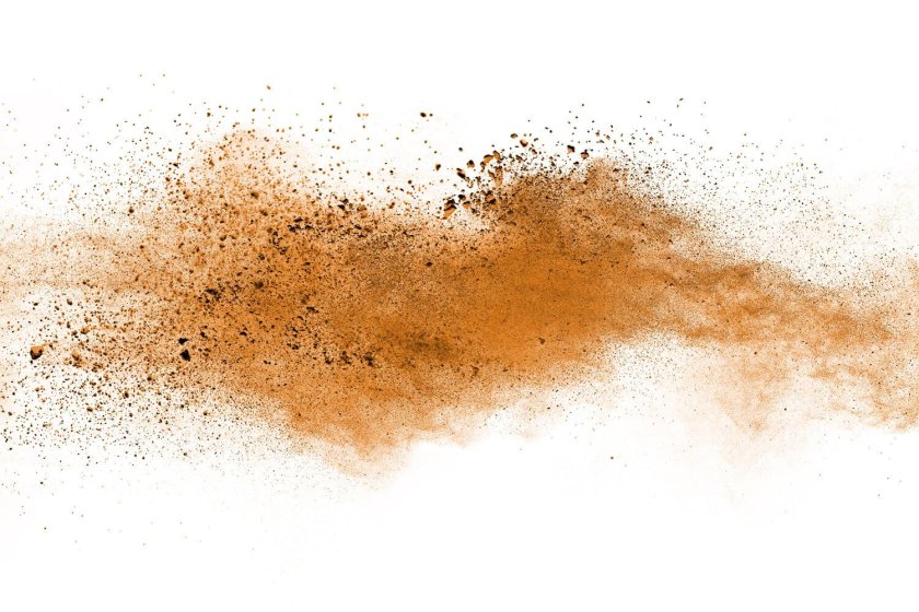 Коричневые брызги