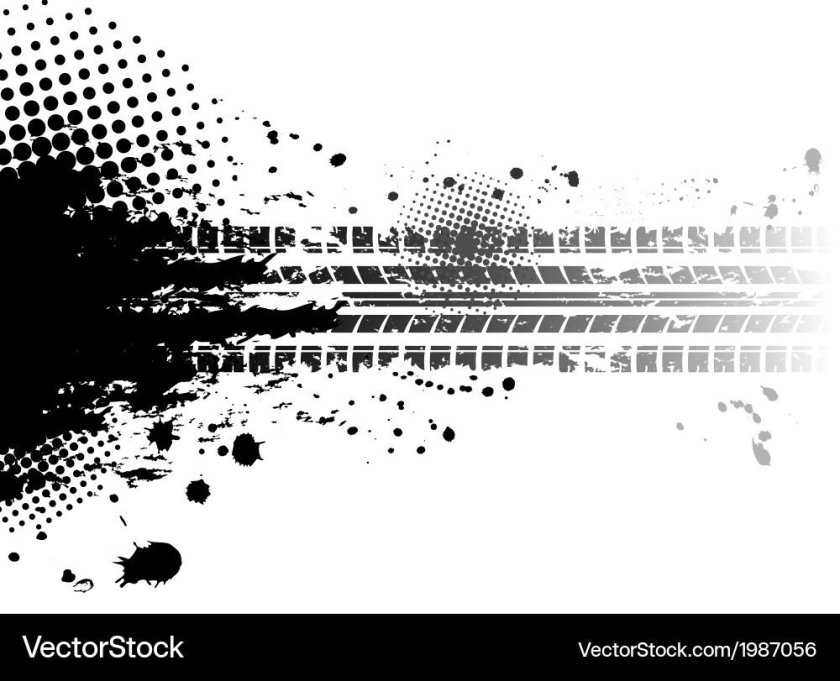 Следы от шин