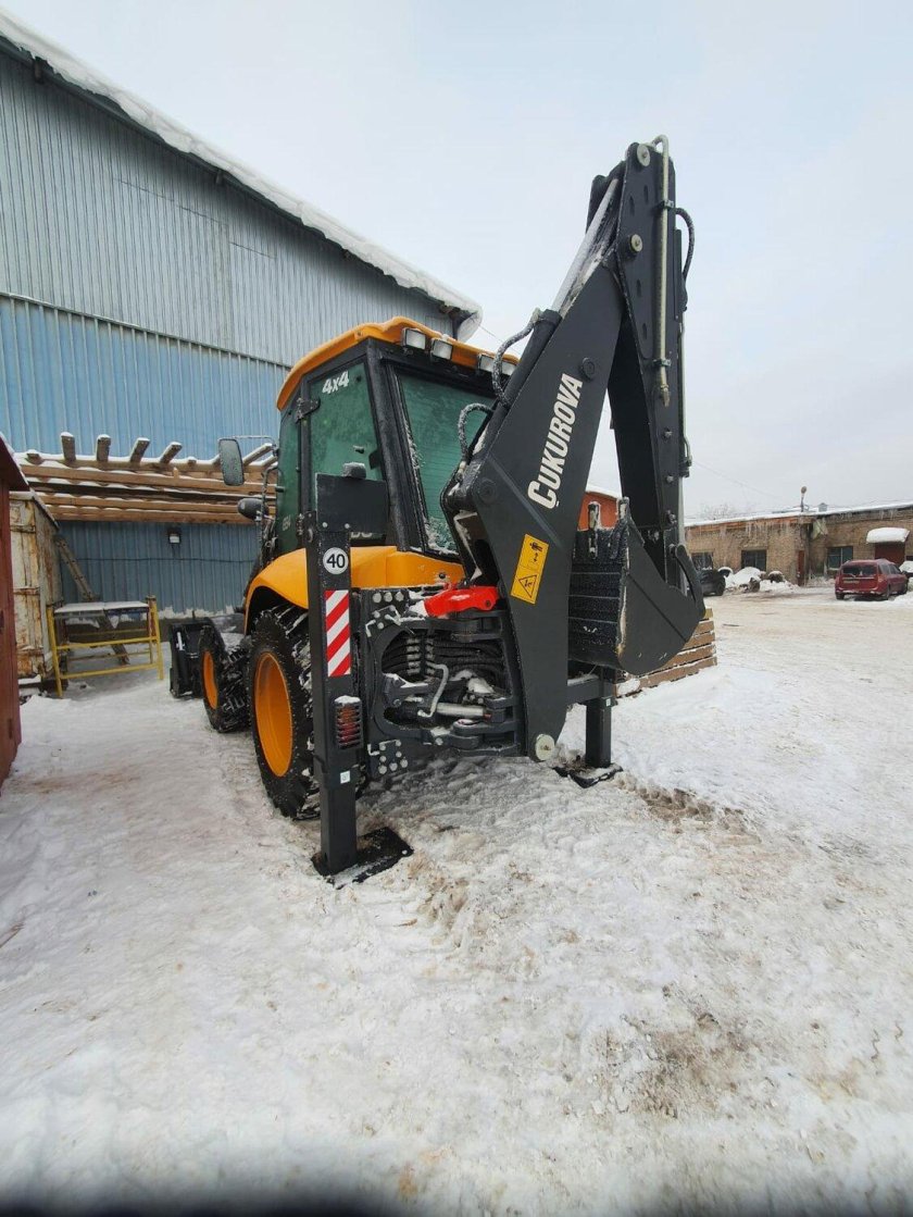 Услуги экскаватора погрузчика реклама
