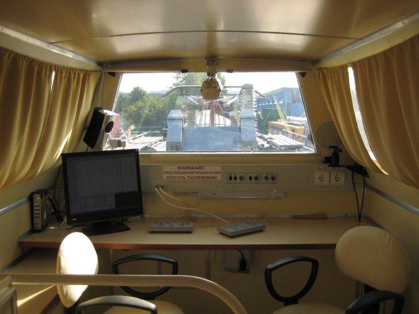 Викс вагон лаборатория контактной сети