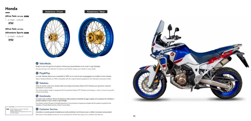 Размер мотоцикла Honda Africa Twin 2016г