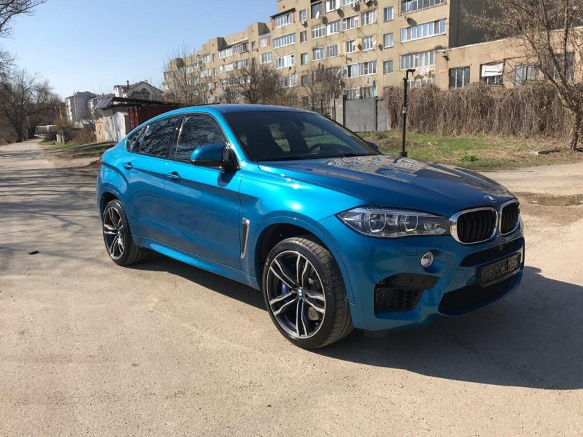 BMW x6 m f86 синий