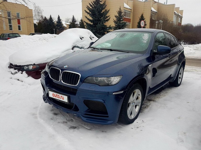 БМВ x6 синий