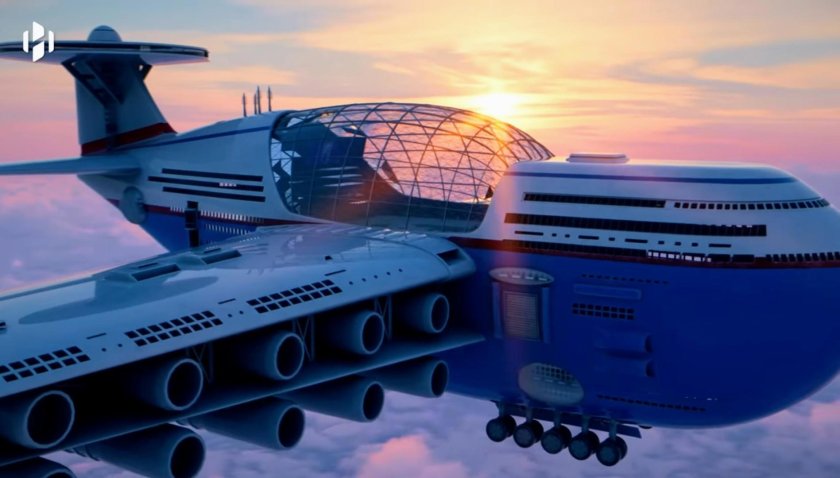 Летающий отель sky cruise