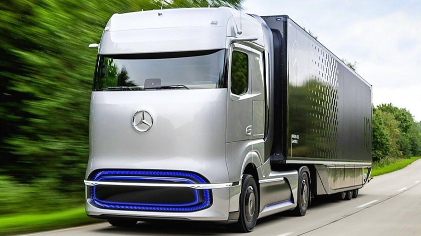 Водородный тягач mercedes-benz