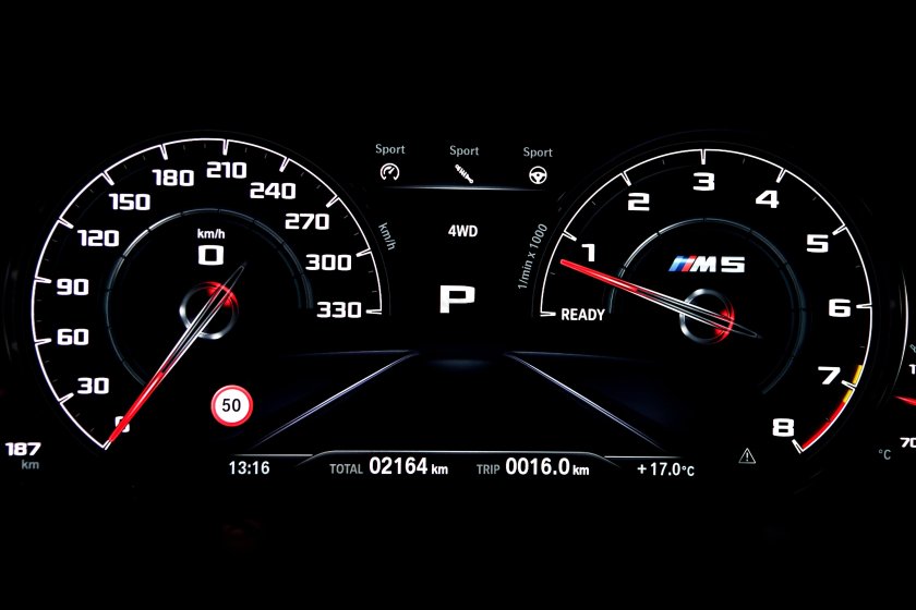 BMW m5 f90 приборная панель