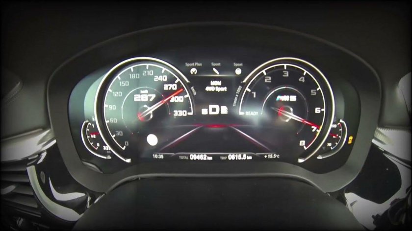 BMW m5 f90 спидометр