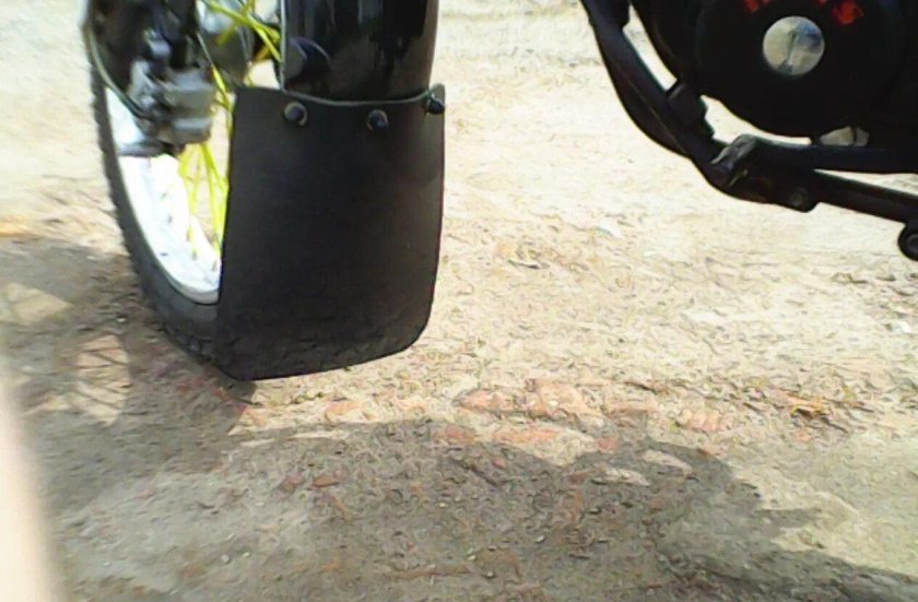 Мопед Альфа 110 брызговики на