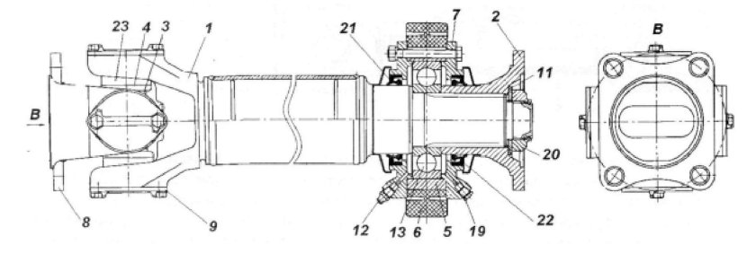 Опора карданного вала камаз 6520