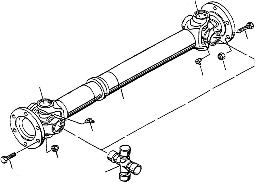 Карданный вал ГАЗ 3110 чертеж