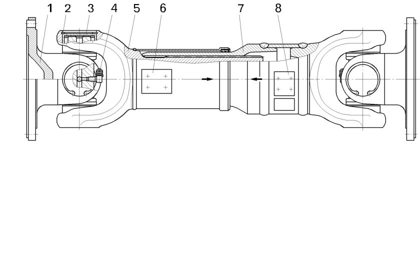 Подвесной подшипник карданного вала КАМАЗ 43118