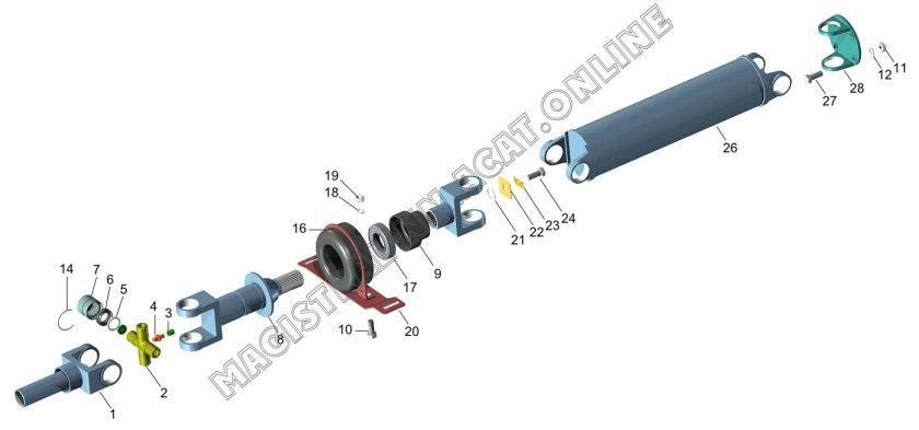 Болт вилки кардана Газель 3302