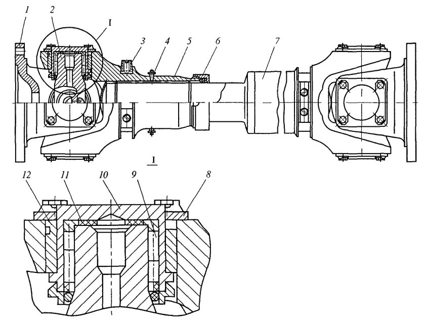 Вал карданный раздаточный тгм4