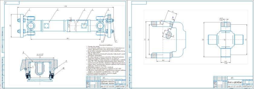 Технологическая карта карданной передачи а3