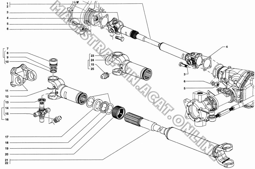 Привод переднего моста УАЗ 390945