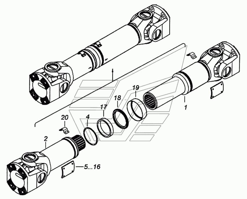 Вал карданный КАМАЗ 4308