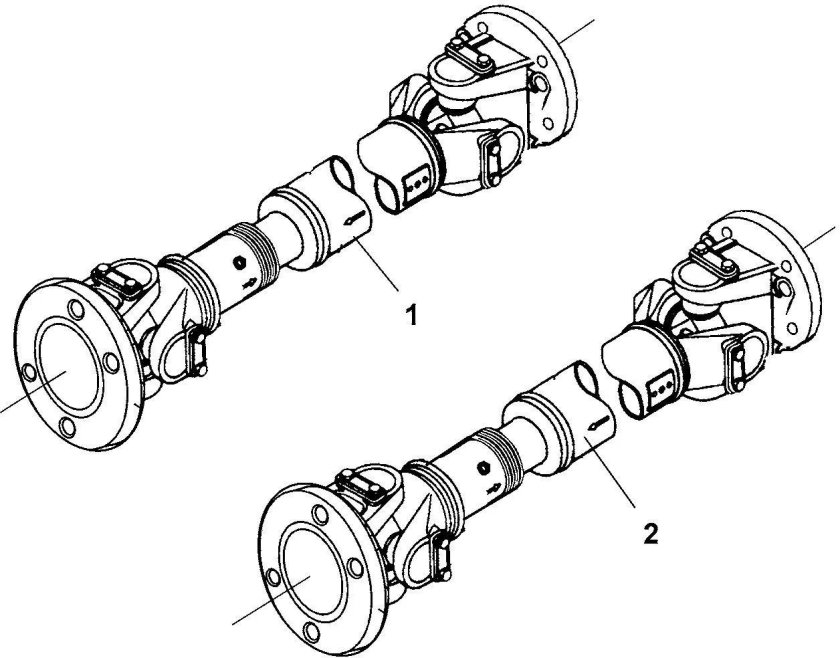 4320-2205010 Вал карданный Урал среднего моста