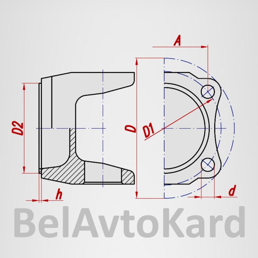 469-2201023 Фланец-вилка карданного вала УАЗ